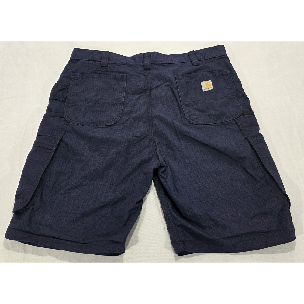 Carhartt Force Broxton Cargo Shorts Navy Men's 38 Ripstop Relaxed Fit Gorpcore